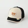 Gorra Súper Linda de Pato para Niños y Niñas, Estilo Delgado para Bebé, Gorra de Béisbol Infantil con Bloques de Color de Oso, Reversible para Verano