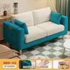 Sofá apartamento pequeño minimalista moderno tres doble habitación de alquiler dormitorio sala de estar tela de celebridad de internet tipo económico de madera simple