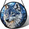 Adornos Navideños de Perro Lobo Acrílico Europeos y Americanos Transfronterizos para el Hogar y Exhibición en Ventana, en Stock y Personalizables para Venta al por Mayor