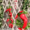 Ornamento Decorativo de Frutas e Vegetais com Corda Pendente Decoração Casa de Campo Rattan Alho Falso Milho Pimenta Modelo Adereço Teto