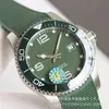 Zf Concas Wave Reloj de Pulsera Mecánico Totalmente Automático para Hombre, Acero Inoxidable, Resistente al Agua, Anillo de Cerámica con Luminiscente