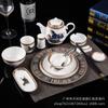 Mesa de hotel de alta gama vajilla de cerámica caballo para trabajar en un juego de cuatro piezas club de hotel plato de hueso cuenco alar taza