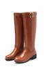 Botas Chelsea Sexy de Comercio Exterior Otoño e Invierno Nueva Moda Botas de Caballero Combinan con Todo Redondas Planas Estilo Europeo y Americano Botas de Media Caña