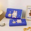 Funda de almohada de seda y látex con diseño de dibujos animados para bebé, niños, hogar, verano, seda helada, algodón viscoelástico, funda de almohada al por mayor