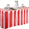 Toalha de Mesa Descartável de Plástico Saia de Mesa Retangular à Prova de Óleo Toalha de Mesa Pe Festa Casamento Mesa de Sobremesas Suprimentos para Festa Mesa de Jantar