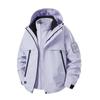Chaqueta Superior de Pareja para Montañismo al Aire Libre para Otoño e Invierno, Cortavientos de Asalto Tres en Uno Impermeable y a Prueba de Viento con Forro Desmontable