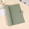 Carpeta de Anillas Transparente de Cuero Suave con PVC Cosido A5B5 Carpeta de Anillas Extraíble Cubierta de PU Cuaderno Diario