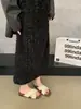 Chuyuji 2026 Novas Sandálias Rasteirinhas de Bolinhas com Tiras Cruzadas para Mulheres, Sandálias Rasteirinhas de Praia de Primavera, Sapatos Romanos
