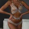 Amazon hot selling sexy personalizado peito corrente praia sexy biquíni cintura corrente um corpo corrente corpo corrente