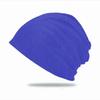 Gorro Pullover Delgado para Mujer de Algodón Primavera y Verano Rizado de una Sola Capa Todo Fósforo Moda Montículo Lunar Materno Gorro Puro para Cabeza