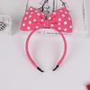 Diadema con lazo de tela, bonita y dulce diadema coreana, ideal para selfies, venta al por mayor