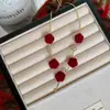Colar Choker de Veludo Vinho Tinto Flor Rosa Romântico de Alta Qualidade Vintage Brinco Noiva Casamento Noivado