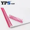 Bobina de pegamento PET, anillo de serpiente de plástico en espiral para pegamento, bobina de pegamento para encuadernación de cuadernos de 46 agujeros