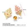 Prontos para envio, broches requintados e únicos cravejados de diamantes, acessórios DIY estilo doce para roupas, bolsas e sapatos, feitos de liga de zinco