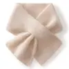 Novo cachecol macio e aconchegante 100% caxemira pura com gola cruzada para outono e inverno, quente e à prova de frio, unissex, simples, macio e versátil