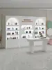 Armário de Exposição de Cosméticos Pintado, Armário de Exposição Simples para Salão de Beleza, Armário de Exposição de Produtos para Cuidados com a Pele, Prateleira de Armazenamento de Produtos, Armário de Exposição para Transmissão ao Vivo