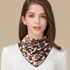 Bufanda de Lana Huaye para Mujer, Otoño e Invierno, Estampada, Botón Oculto, Cuello Falso, Protector de Cuello Cálido, Bufanda Triangular, Bufanda Pequeña Moderna y Versátil