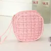 Bolsa de Cosméticos Pequeña Estilo Chanel, Exquisita y Lujosa Bolsa de Almacenamiento para Cosméticos, Almacenamiento de Artículos de Tocador para Viaje, Bolsa de Cosméticos Portátil