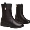 Novos Sapatos Casuais da Moda Outono/Inverno 2026 para Mães, Sola Macia, Leves, Confortáveis, Botas com Forro de Lã para Comércio Transfronteiriço