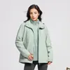 Chaqueta Exterior Camel para Hombre Tres en Uno de Terciopelo Extraíble Gruesa Impermeable para Pareja Traje de Montañismo Otoño e Invierno para Mujer