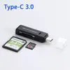 Lector de tarjetas USB 3.0 para cámara SLR, tarjeta de memoria SDTF para Apple, Android, computadora, teléfono móvil, coche, 2 en 1