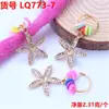 Peluca Rastas Tocado Trenzado Anillo para el Cabello Anillo para el Cabello Aleación de Resorte Cerámica Blanda Diamante Pétalo Colgante Pasador de Pelo Colgante DIY