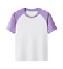 Camisetas Infantiles de Algodón Puro al por Mayor Logo Personalizado Uniformes de Clase para Jardín de Infancia y Escuela Primaria Estampado de Texto Ropa para Padres e Hijos Manga Corta Patrones Personalizados DIY