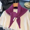 Cachecol Triangular Tricotado 100% Lã de Ovelha Pura Australiana Lenço de Cabeça Feminino Lenço Xale Casual de Alta Qualidade Quente Versátil para Mulheres
