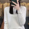Suéter tejido, pullover de invierno para mujer de alta resistencia, estilo nuevo, capa base de forro polar Andy, prenda de primera línea para mujer con adornos de diamantes de imitación, cuello redondo transfronterizo