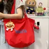 Bolsa de Hombro Relajante para Mujer 2024 Nueva Bolsa de Lona con Cordón Ligera para Viajes Cotidianos Bolso de Hombro de Gran Capacidad