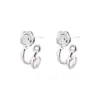 Aretes de Camelia, Suaves y Elegantes, Aretes de Flor de Rosa Incrustados de Diamantes, Super Hada Celebridad de Internet, Gama Alta, Aretes Pequeños con Aroma para Mujer