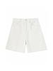 Shorts de Mezclilla Color Albaricoque para Mujer, Estilo Delgado de Verano, Cintura Alta, Holgados, Adelgazantes, Pierna Ancha, Longitud hasta la Rodilla Adecuados para Caderas Anchas y Muslos Gruesos