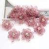 Hilo transparente artificial flor pequeña accesorios hechos a mano DIY zapatos y sombreros pasador tocado accesorios de decoración para ropa material de flor de hilo