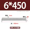 Varilla Roscada de Acero Inoxidable 304 Varilla Roscada Completa Varilla Roscada sin Cabeza M3M4M5M6M8M10