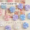 Pata de Gato DIY Cuentas Sueltas con Agujero Recto Accesorios para Cadena de Teléfono Colgante Lindo de Gelatina de Nube Materiales Collar para Mascotas Hecho a Mano