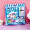 Set de Colorear Transfronterizo para Niños, Dibujos Animados para Garabatear, Iluminación para Dibujar, Actividades Divertidas con Temática de Fiesta Navideña, Libro para Colorear