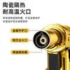 Encendedor inflable de alta potencia, pequeña antorcha de soldadura, pistola de llama directa de alta temperatura a prueba de viento, encendedor de mano para moxibustión de cigarros, barbacoa