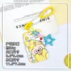 Portatarjetas de oso de dibujos animados para comercio exterior, anticaída, adecuado para tarjetas de comedor de estudiantes, gafetes de control de acceso, funda protectora, venta al por mayor desde el fabricante