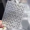 Pegatinas para Manicura Francesa con Borde de Encaje con Base Adhesiva Plana, Pegatinas Versátiles de Color Sólido para Uñas Francesas DIY, Accesorios Modelo Sl