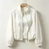 Nueva chaqueta cortavientos con cuello alto para mujer, nuevo estilo de primavera y otoño, chaqueta casual delgada popular para mujeres petite