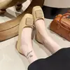 Elegantes Mocasines 2026 de Boca Baja con Hebilla Cuadrada, Superficie Suave, Estilo Slip-On, Suela Suave, Estilo Francés de Primavera, Versátiles, Modernos, Cómodos, Zapatos Planos Modelo Nuevo