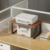 Estante de Almacenamiento para Impresora de Escritorio Oficina Doble Capa Almacenamiento y Organización de Archivos Pequeña Fotocopiadora para el Hogar Estante Elevador