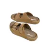 Pantuflas de meter para mujer, nuevo modelo versátil retro de verano 2026 tipo Birkenstock, sandalias transpirables de suela blanda para mujer, zapatos de playa