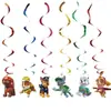 Decorações de Festa de Aniversário Infantil Temáticas Patrulha Canina Rosa Transfronteiriças Pratos de Papel Rosa Copos de Papel Toalha Faca Garfo Colher