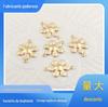 DIY Acessórios de jóias artesanais Cobre puro banhado a ouro grama da sorte Conector Pingente pequeno Hairpin Acessórios de cabelo Material Acessórios