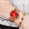 Relógio Impermeável Tendência Explosão Feminino Mostrador Colorido Escala de Diamante Relógio Feminino Quartzo Pulseira de Aço Relógio de Pulso Atacado