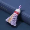 Céu Estrelado Gradiente Fio de Algodão Curto e Grosso Franja Anel de Puxar Fantasma Curto e Gordo Pequena Franja Pulseira Artesanal DIY Pingente Pequeno Joia