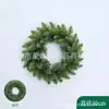 Guirlanda de Rattan em Formato de Bala Janela de Hotel Círculo de Natal Pendente de Parede Decoração de Natal para Casa Laço Decoração de Festa