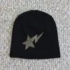Nuevo Gorro de Lana Tejida al por Mayor, Moderno, con Pedrería, Estilo Hip-Hop para Exteriores, Unisex, para Exportación
