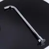 Codo de tubería de salida de ducha de acero inoxidable, soporte de asiento fijo, boquilla de baño, barra transversal, para empotrar en la pared, tubo de ducha con rociador superior